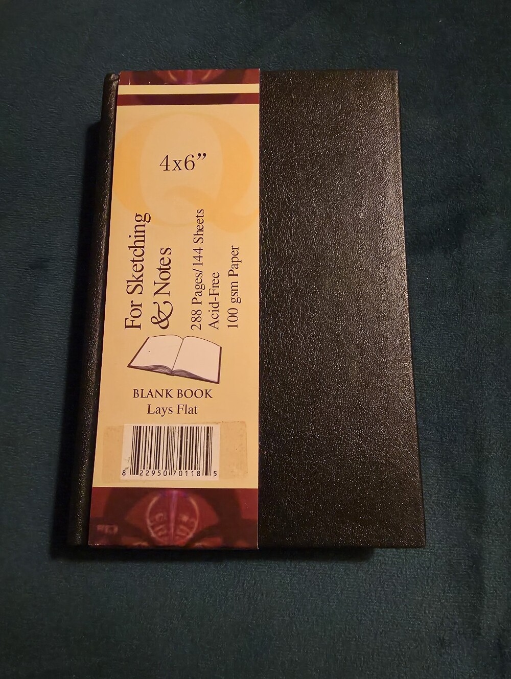 Sketching & Notes 4x6 Hardcover Black Acid Free 288 Pages Lays Flat